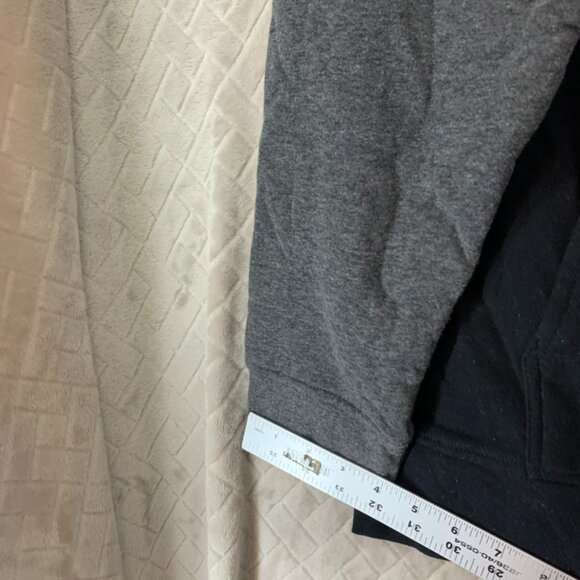 Reebok Mens XL Hoodie Sweat Shirt Gray Color Block Logo Cotton Blend Athletic - Picture 12 of 16